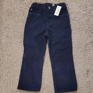NWT The Children's Place Dark Blue Corduroy Kids Pants